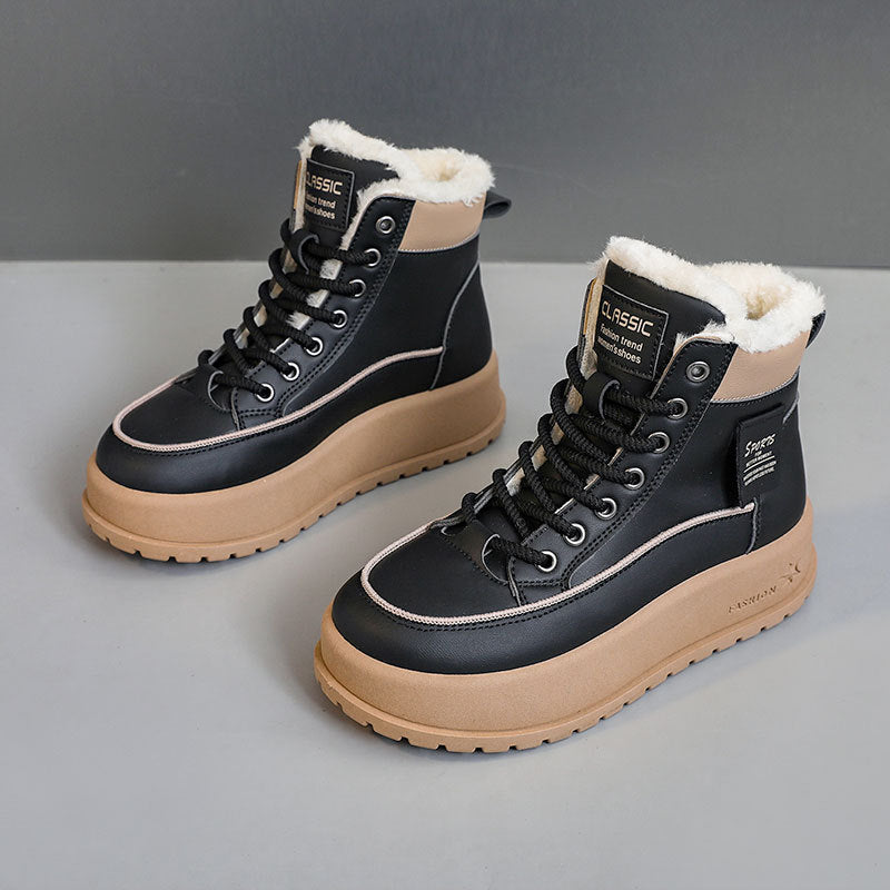 Damen Winterstiefel Warm Rutschfeste Sohle