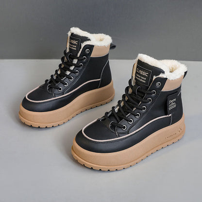 Damen Winterstiefel Warm Rutschfeste Sohle