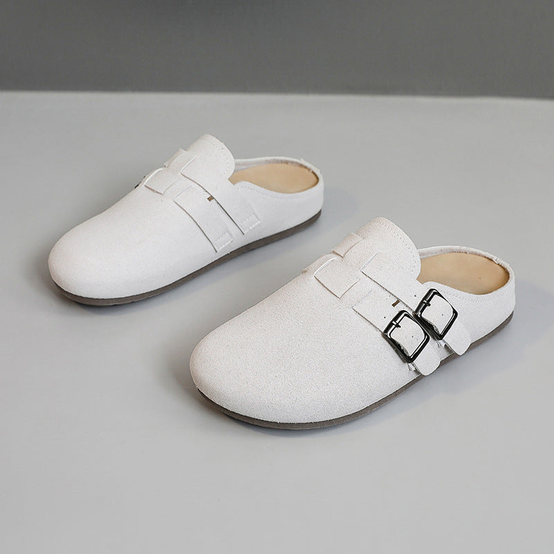 Damen Clogs Bequem Schnallen Schuhe