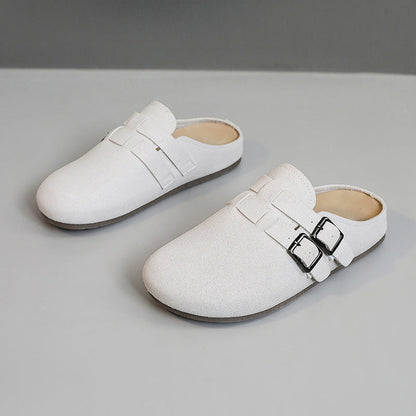 Damen Clogs Bequem Schnallen Schuhe