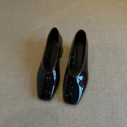 Damen Hochhackige Pumps Glänzend Schmal - Norvielle