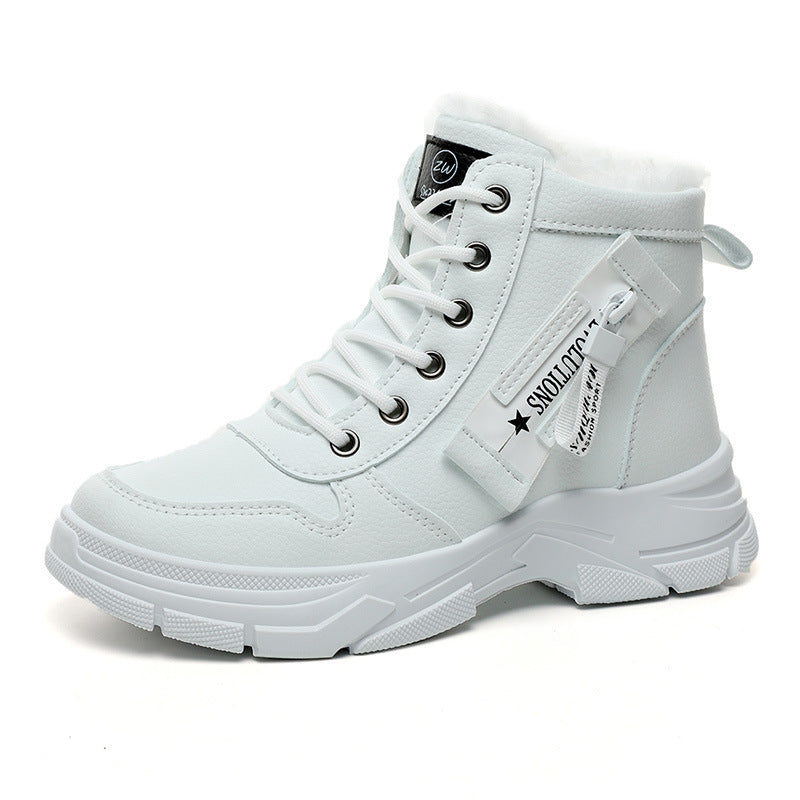 Damen High- Sneaker Warmfleece Rutschfest