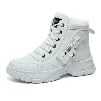 Damen High- Sneaker Warmfleece Rutschfest