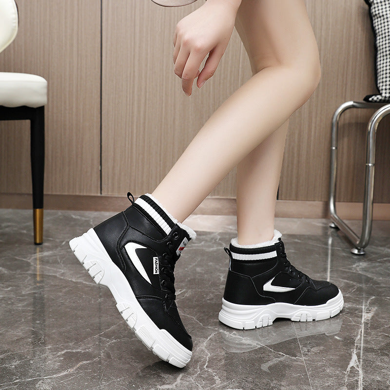 Damen High- Sneaker Warmes Innenfutter Strapazierfähig