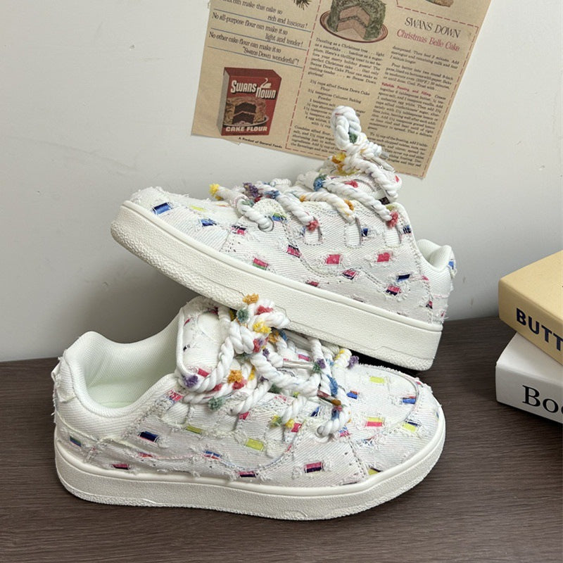 Damen Sneaker Bunt Sportlich Strukturdesign - Norvielle