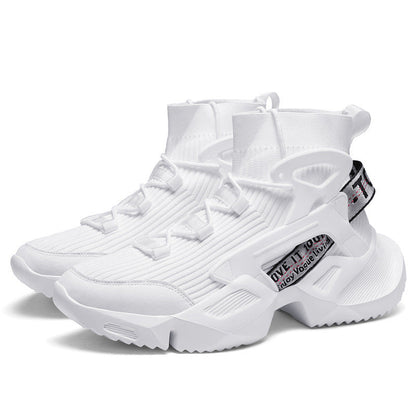 Damen High- Laufschuhe Rutschfest Sport Sneaker