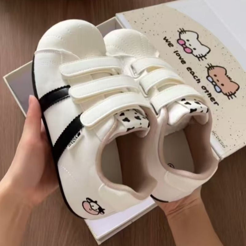 Damen Sportschuhe Mädchen Klettverschluss Farbenfroh