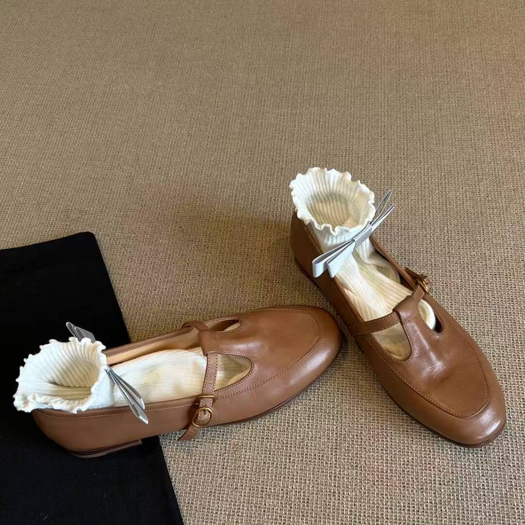 Damen Schuhe Mary Jane Rüschendekor Schnürsenkel