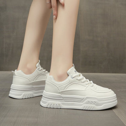 Damen Plattform Sneaker Hoch Komfort Sohle Modisch