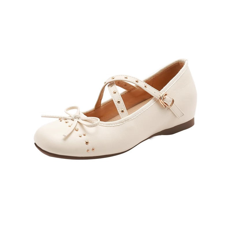 Damen Ballerinas Riemchen Glitzerstein Schuhe