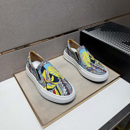 Damen Sneaker Slip-On Bunt Grafik-Design