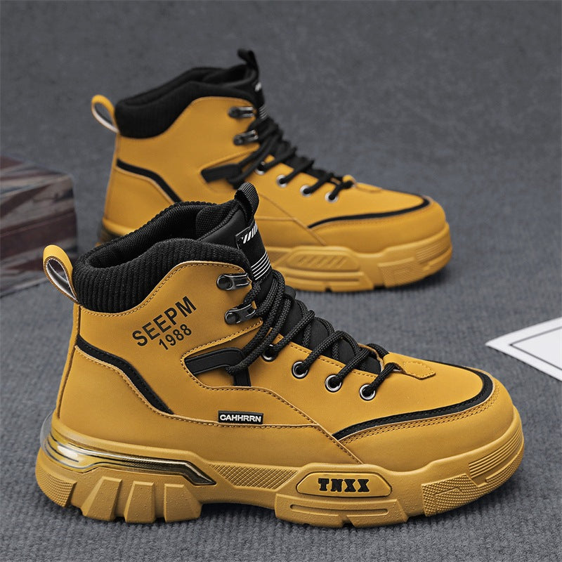 Herren High- Sneaker Atmungsaktives Material