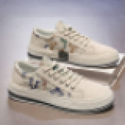 Damen Sneaker Bequem Floral Design Freizeitschuhe - Norvielle