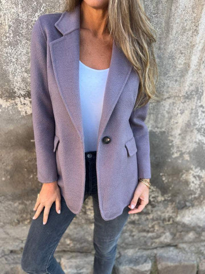 Damen Blazer Gestreift Elegant Berliner Stil