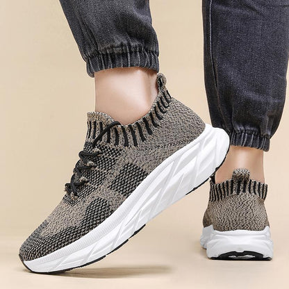 Damen Sneaker Strick Rutschfest Bequem