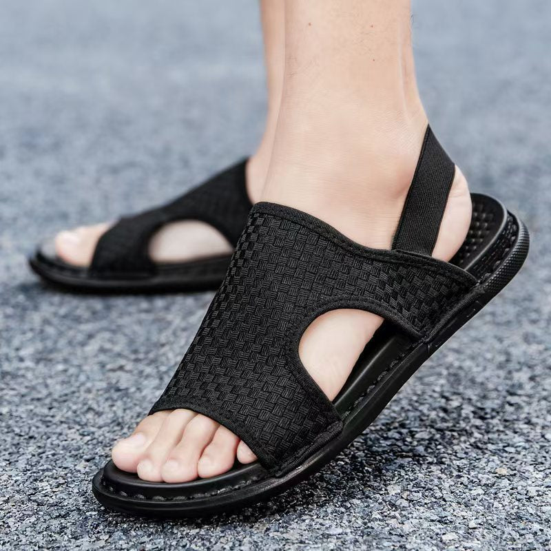 Herren Sandalen Atmungsaktives Leder Bequem
