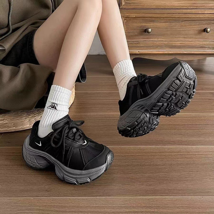 Damen Sneaker Sportlich Chunky Bequem Weich