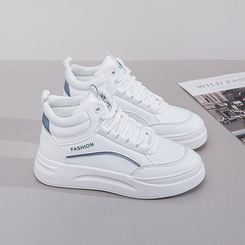 Damen High- Sneaker Dicke Sohle Weich