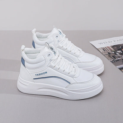 Damen High- Sneaker Dicke Sohle Weich