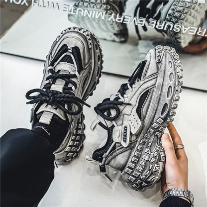 Damen Sneaker Sportlich Bequem Oversized