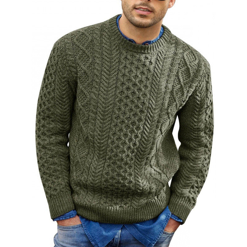 Herren Strickpullover Rundhals Bequem Frühjahr