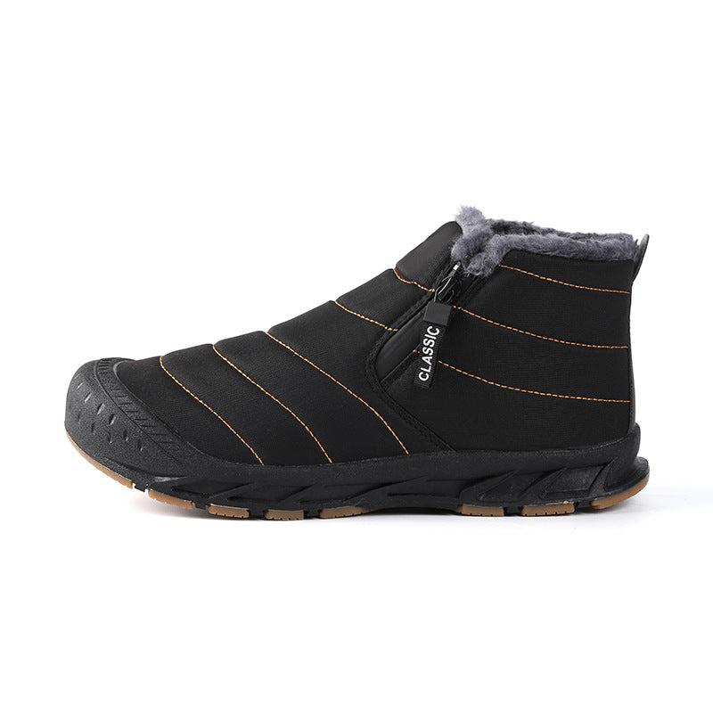 Damen Winterstiefel Gefüttert Rutschfest Klettverschluss