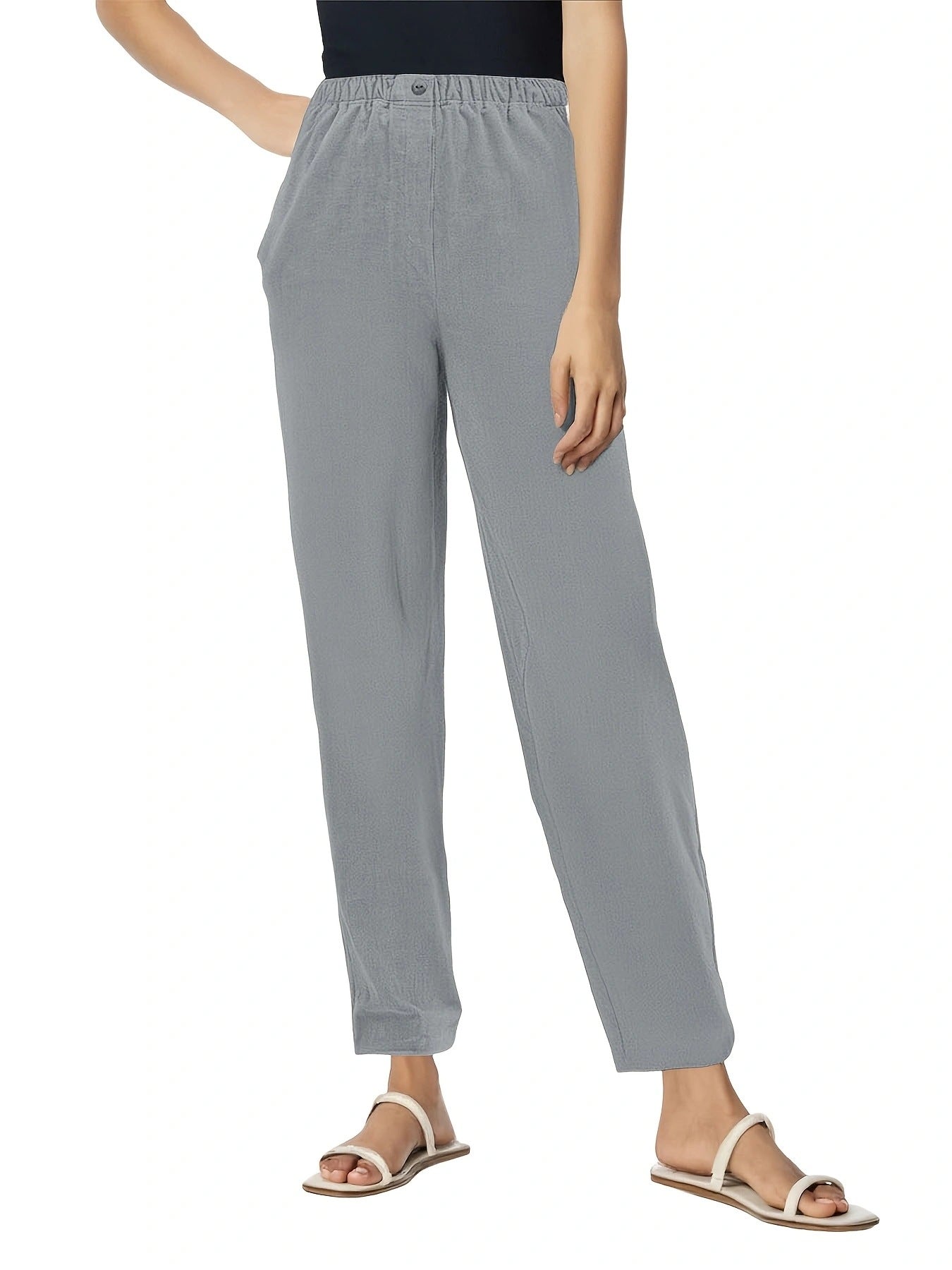 Damen Sommerhose Leicht Bequem Elegant
