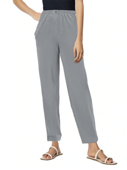 Damen Sommerhose Leicht Bequem Elegant