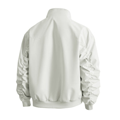 Damen Bomberjacke Stehkragen Elegant