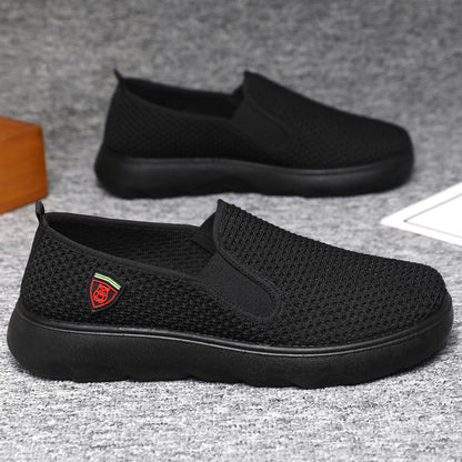 Damen Slip-On Sneaker Atmungsaktives Material Komfortschuhe