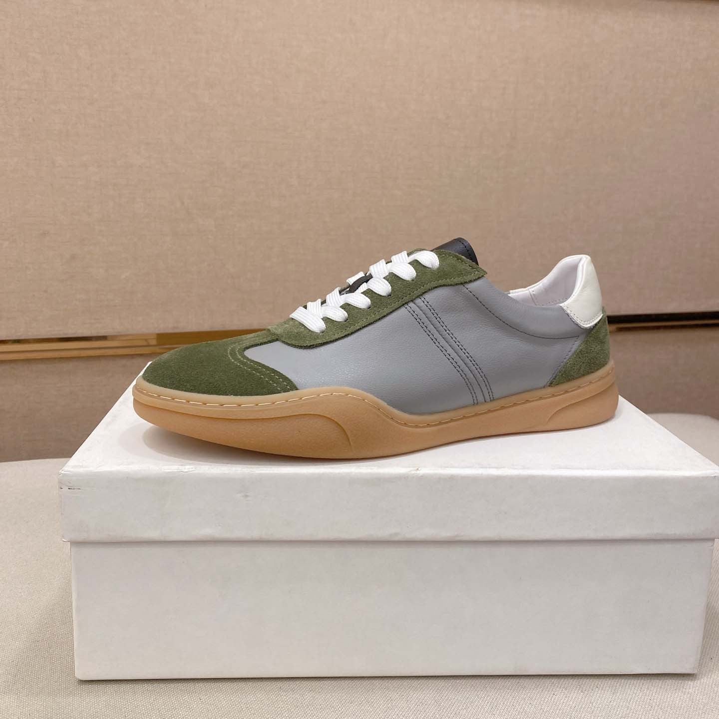 Damen Sneaker Leder Wildleder Schuhe