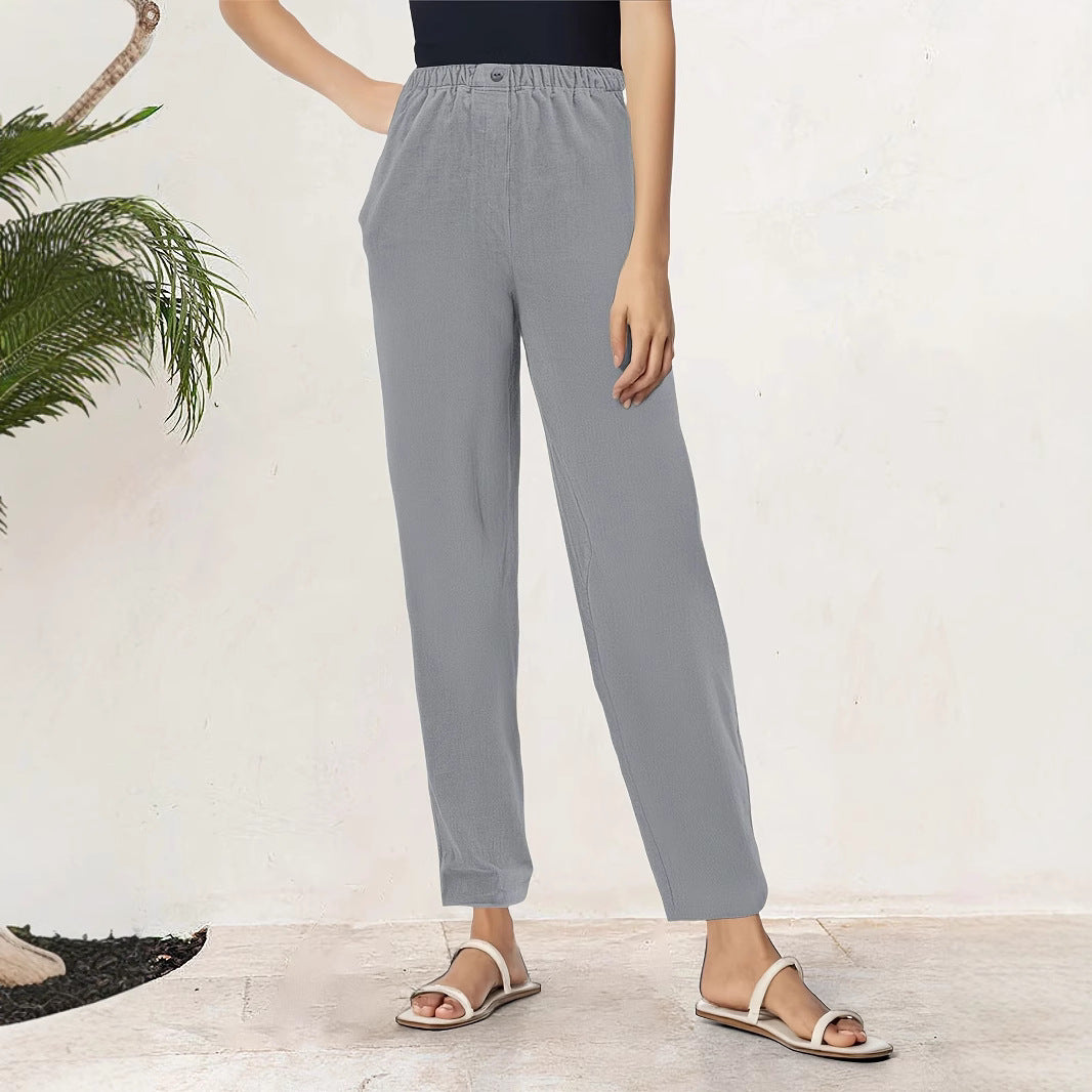 Damen Sommerhose Leicht Bequem Elegant
