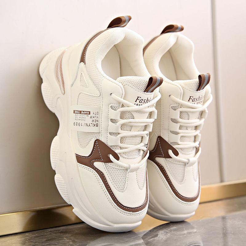Damen High-Heel-Sneaker Chunky Bequem