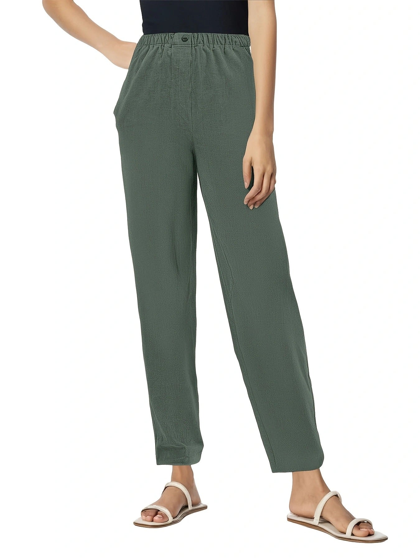 Damen Sommerhose Leicht Bequem Elegant