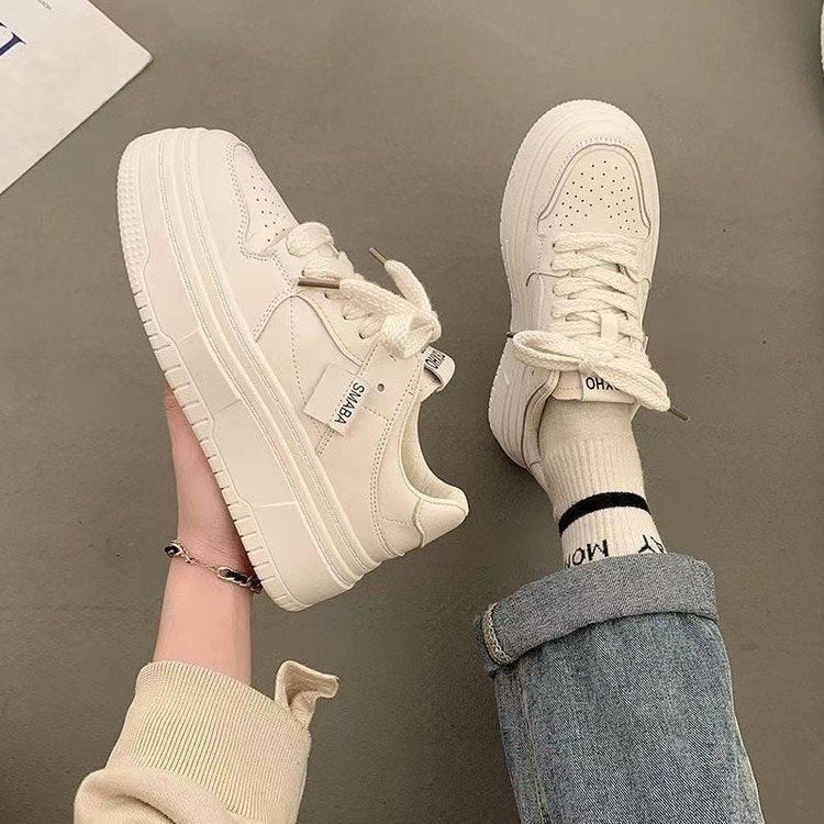 Damen Plattform Sneaker Komfortabel Sportlich