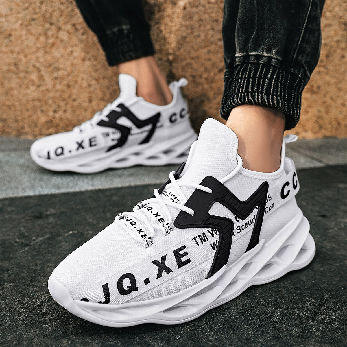 Damen Sneaker Leicht Luftig e Sohlen