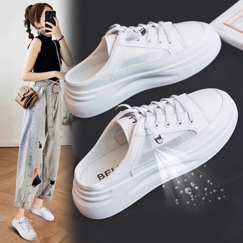 Damen Sneaker Slip-On atmungsaktives Netz Weichlaufsoler