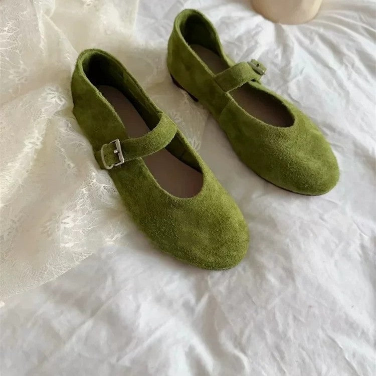 Damen Ballerinas Bequem Verstellbare Riemen Qualität