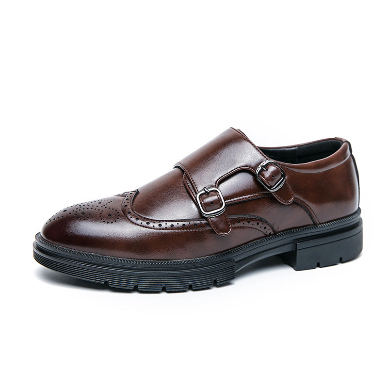 Damen Monk Schuhe Leder Elegantes Design