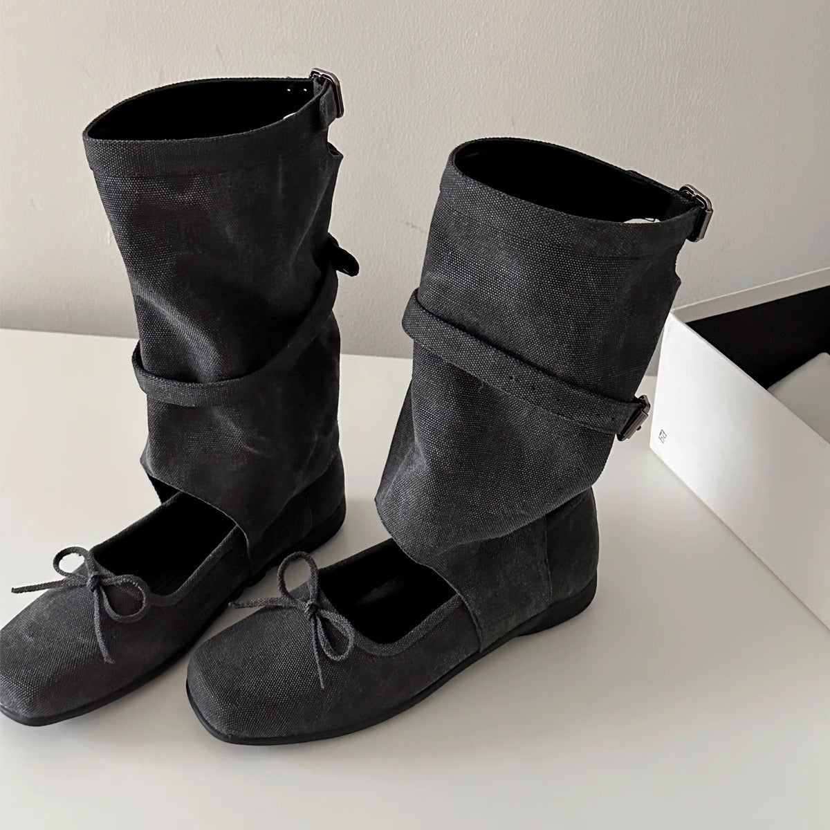 Damen Ballerinas Riemendesign Bequem Elegant