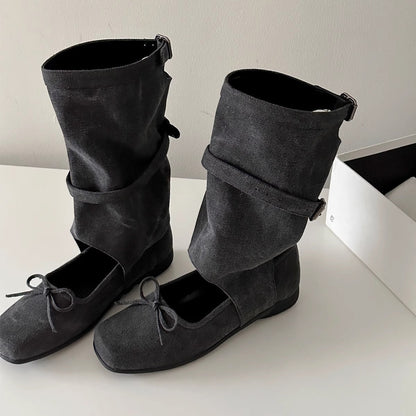 Damen Ballerinas Riemendesign Bequem Elegant
