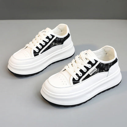 Damen Plateau Sneaker Hochhackiger Sportschuh