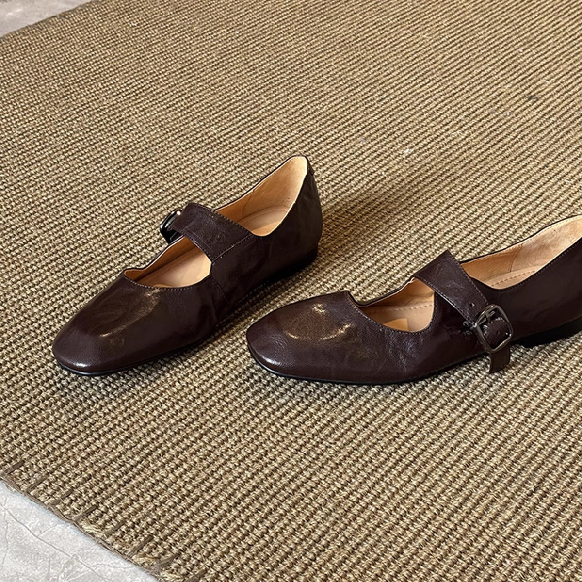 Damen Schuhe Riemenverschluss Modern