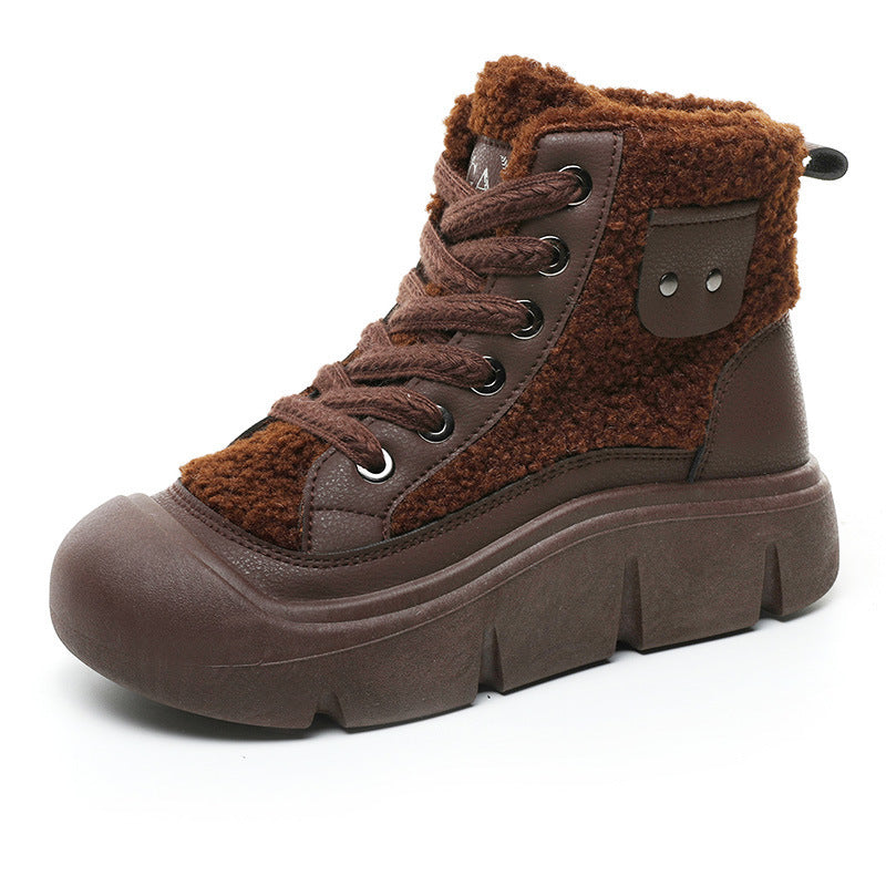 Damen High- Sneaker Weich Modisch Schwarz - Norvielle