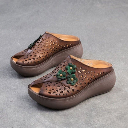 Damen Clogs Atmungsaktives Blumenmuster Bequem