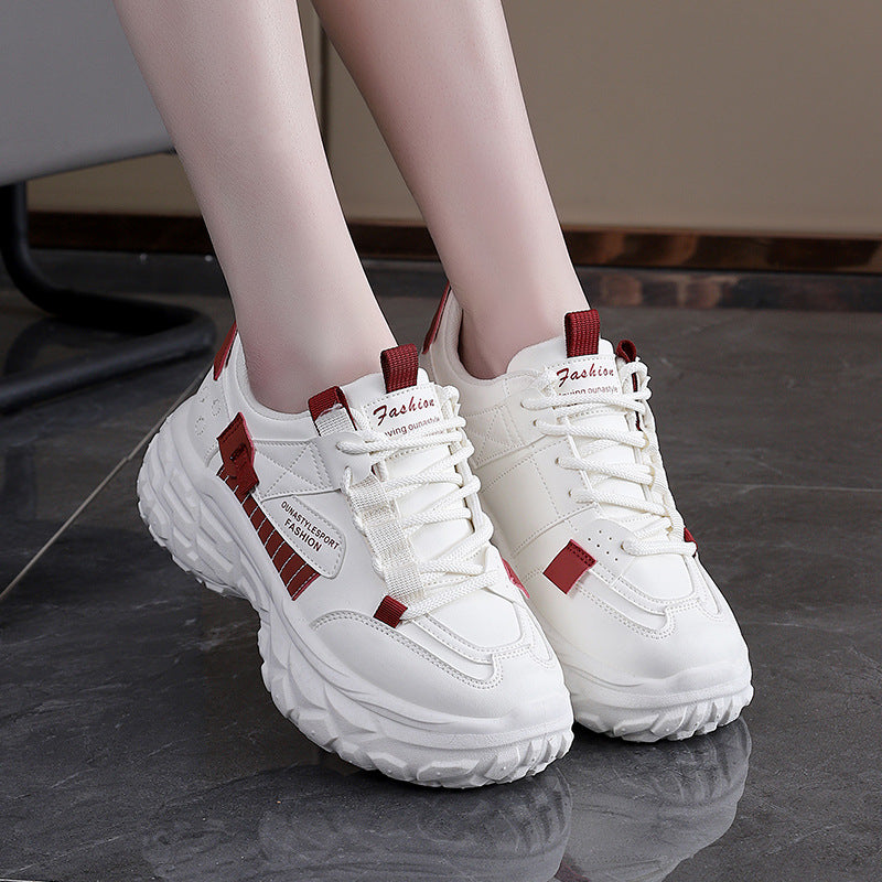 Damen Laufschuhe Bequem Dicksohlige SportSchuhe