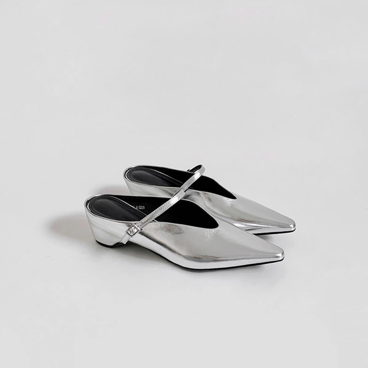 Damen Slingback Schuhe Spitze Riemen Eleganz