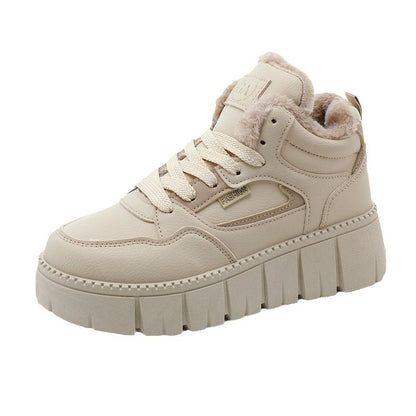 Damen High- Sneaker Warmes Fleece-Innenfutter