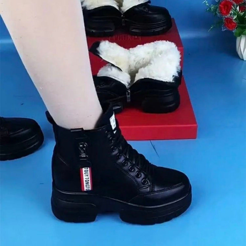 Damen High- Stiefel Bequem Schwarz - Norvielle
