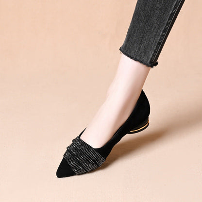 Damen Glitzer Ballerinas Spitze Comfort Schuhe